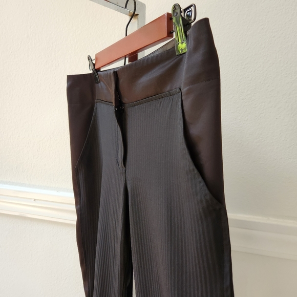 BCBGMAXAZRIA black Stripan capri size 4 - Picture 3 of 15